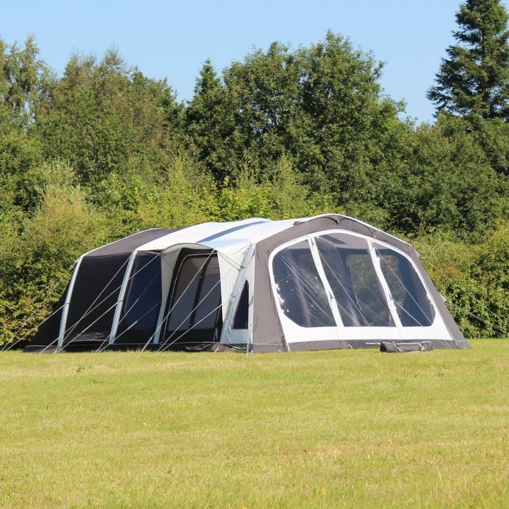 Outdoor Revolution Ozone 8.0 Safari Lodge Six (+6) Berth Family Air Tent with Two Side Annexes ORFT3020 + Free Footprint (2024)