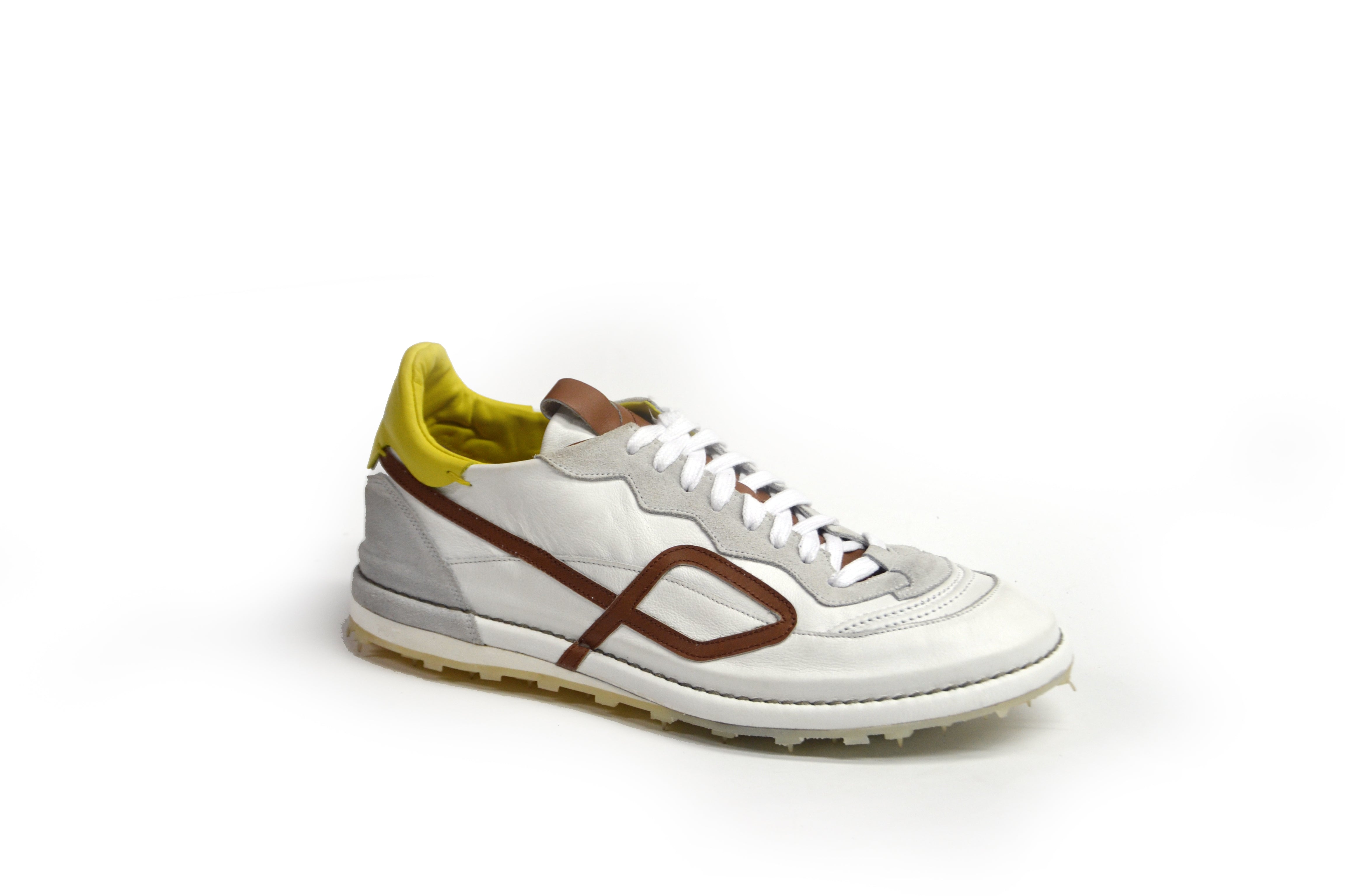 PAMPLONA WHITE-BROWN Sneakers