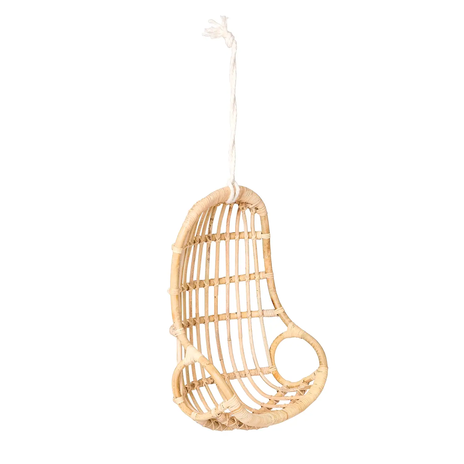 Poppie Hanging Egg Rattan Doll Chair