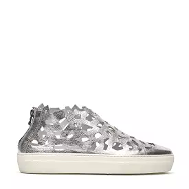 Round Metal Sneakers silver