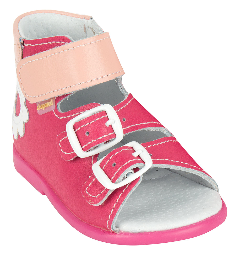 Sandals 15-104-9 First Step for Boys and Girls Genuine Leather - High Sole