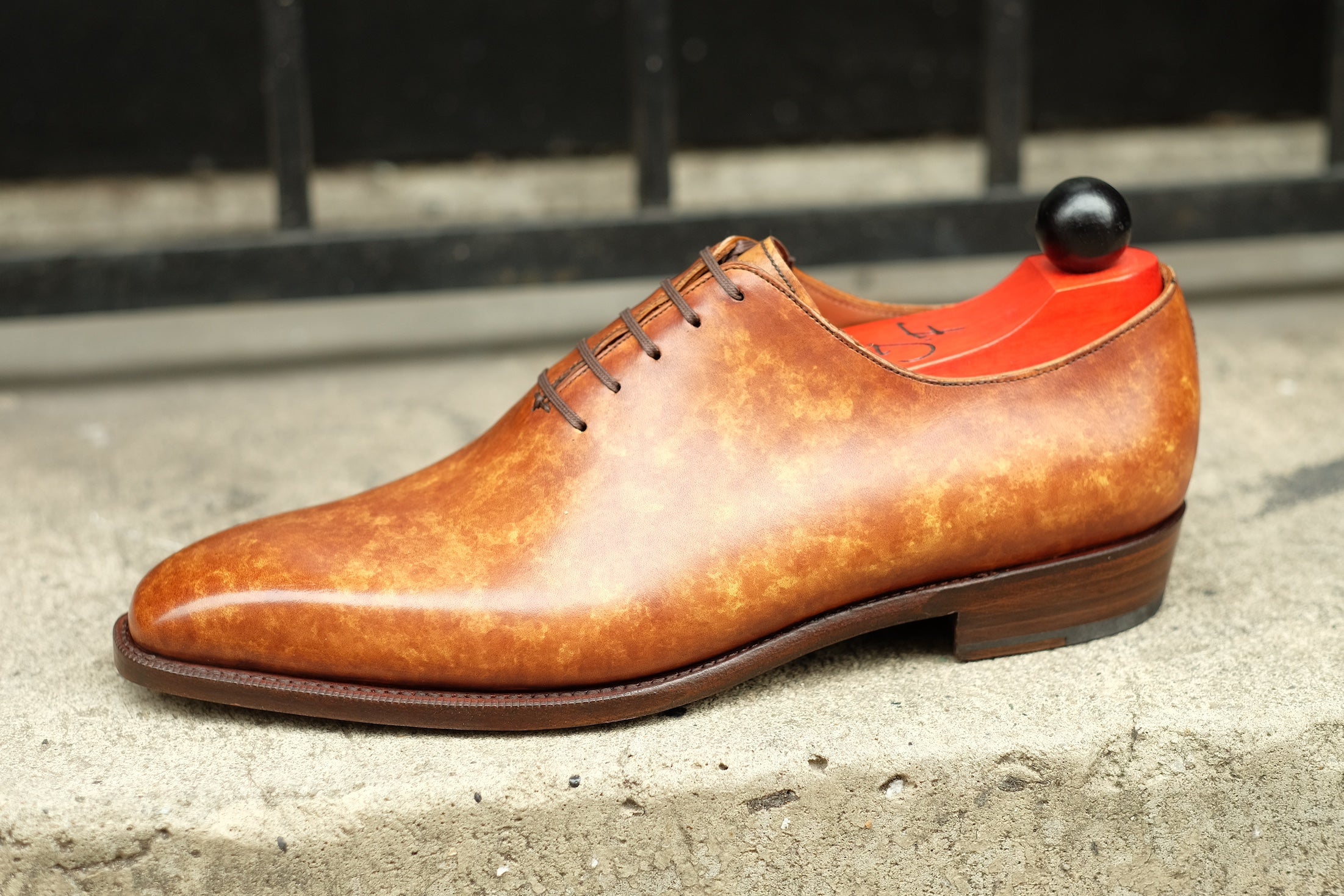 Skyway - MTO - Gold Marble Patina - LPB Last - Single Leather Sole