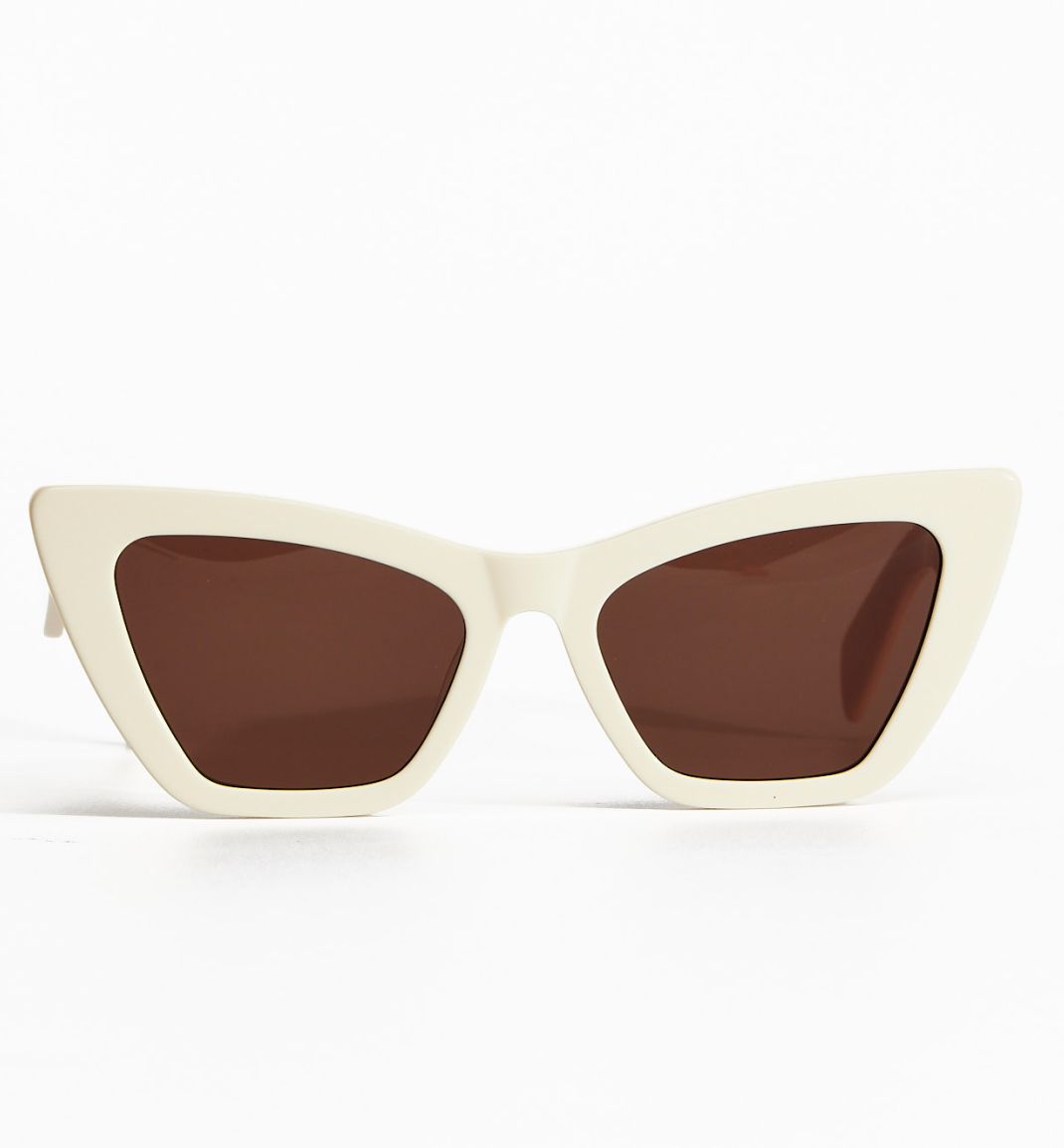 Solar Queen Bio-Acetate Sunglasses - Vanilla Bone with Brown Mono Lens