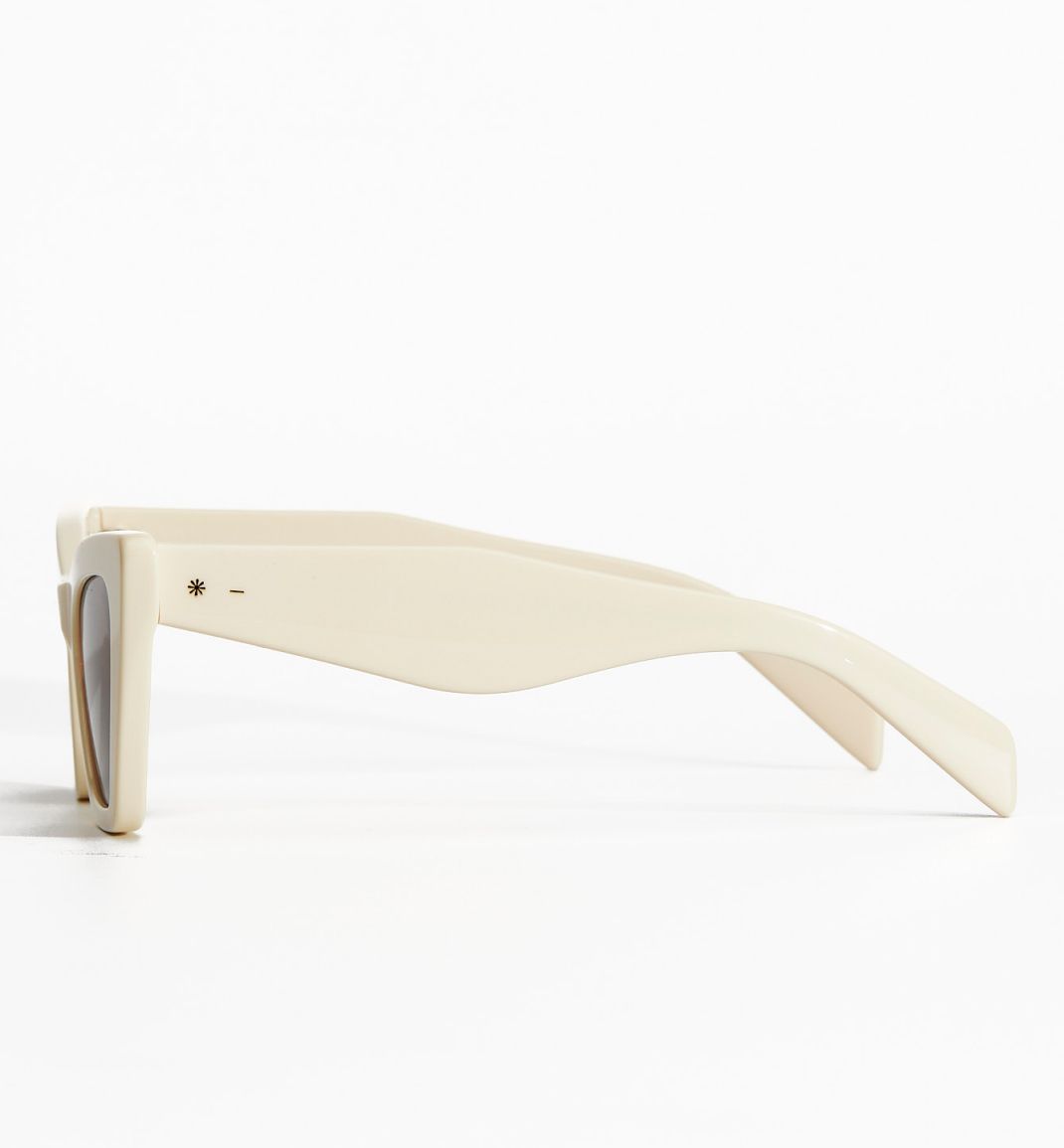 Solar Queen Bio-Acetate Sunglasses - Vanilla Bone with Brown Mono Lens