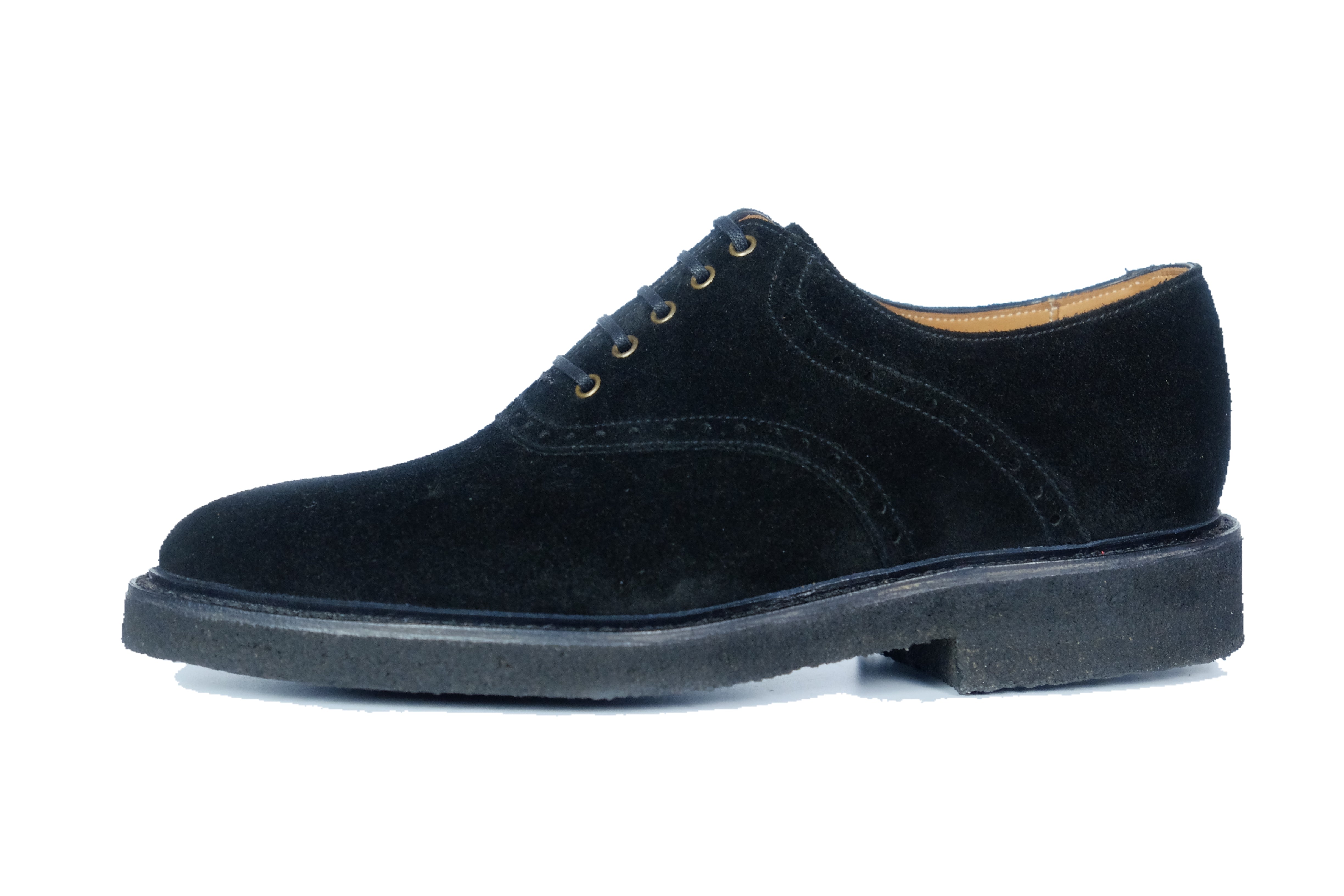 Stefano Redux - MTO - Black Suede / Brass Eyelets - TMG Last - Storm Welt - Black Crepe Sole