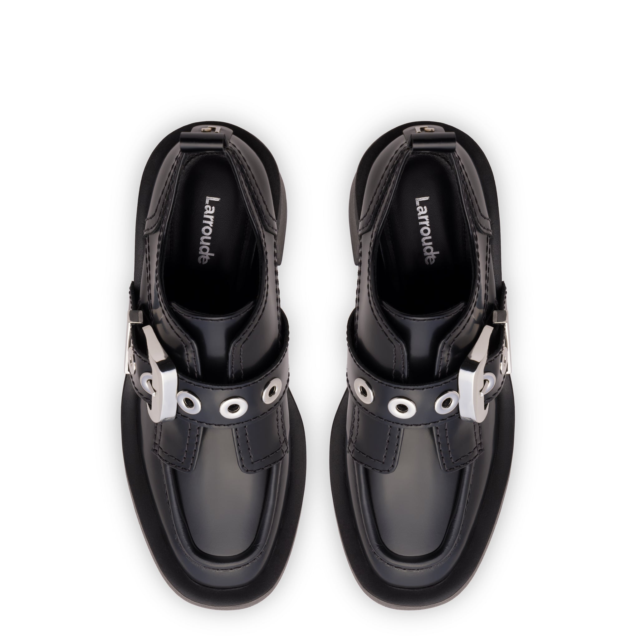 Stewart Platform Oxford In Black Leather