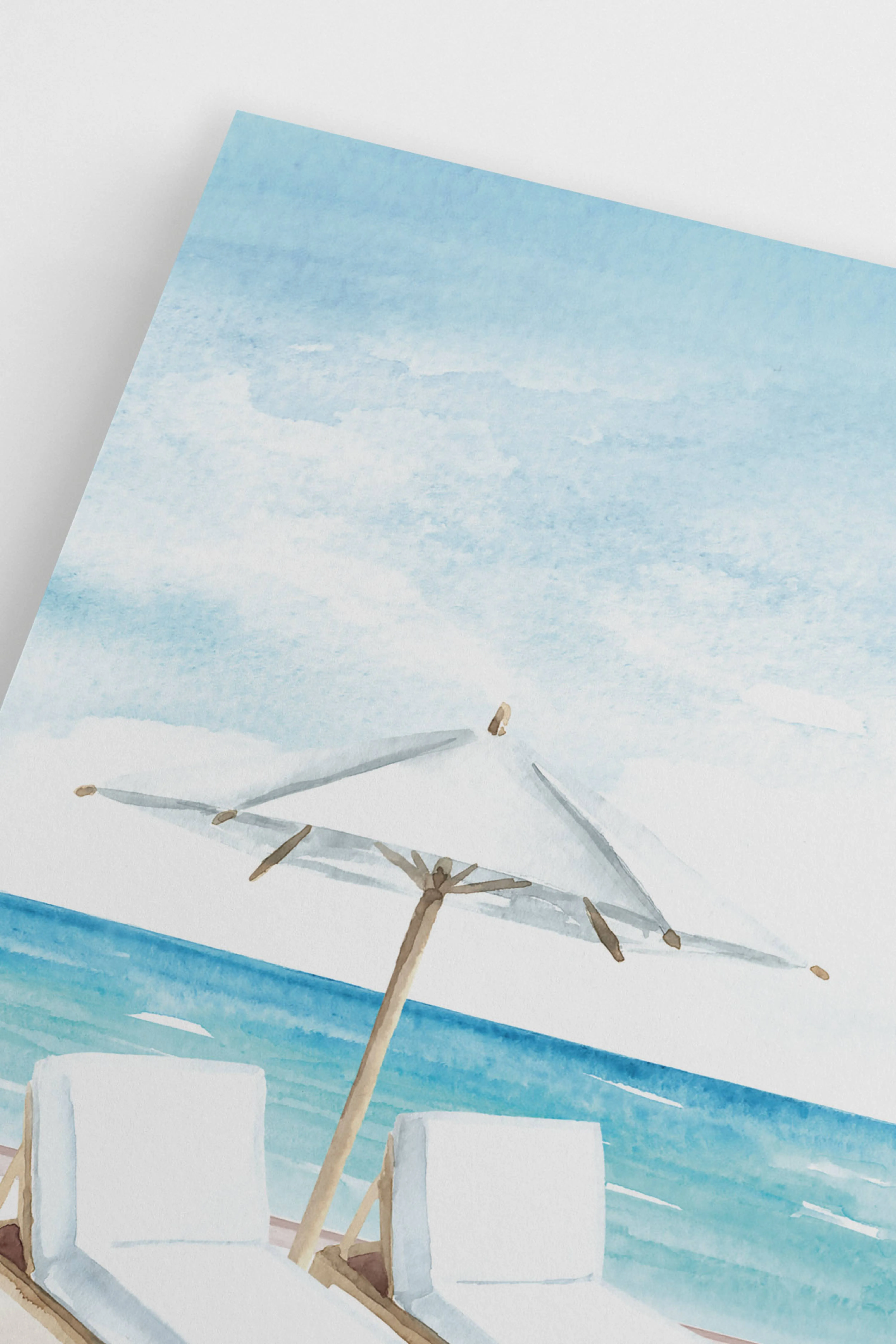 Sun Chairs Poster - Blue/white - Postery - Home All | H&M GB