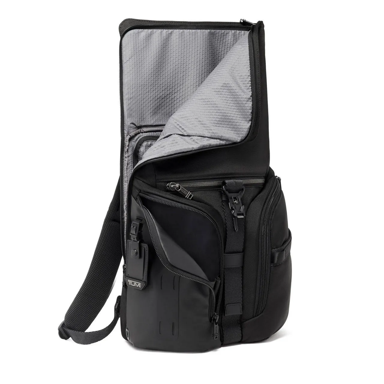 TUMI Alpha Bravo Logistics Flap Lid Backpack 45cm - BLACK