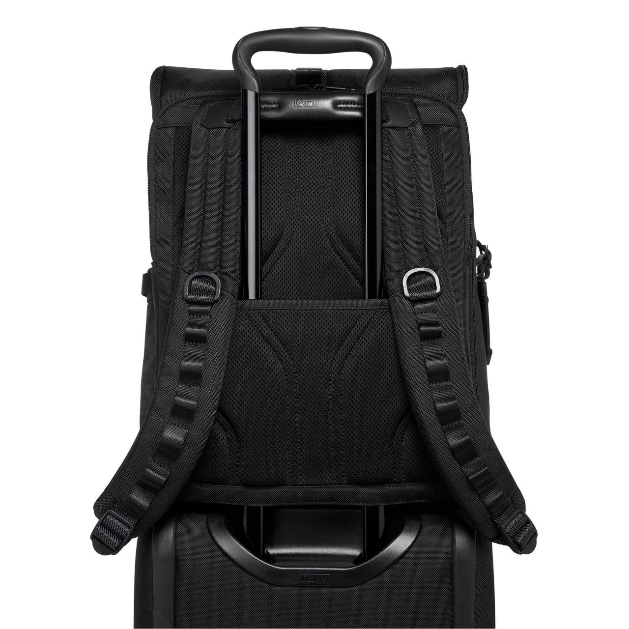 TUMI Alpha Bravo Logistics Flap Lid Backpack 45cm - BLACK