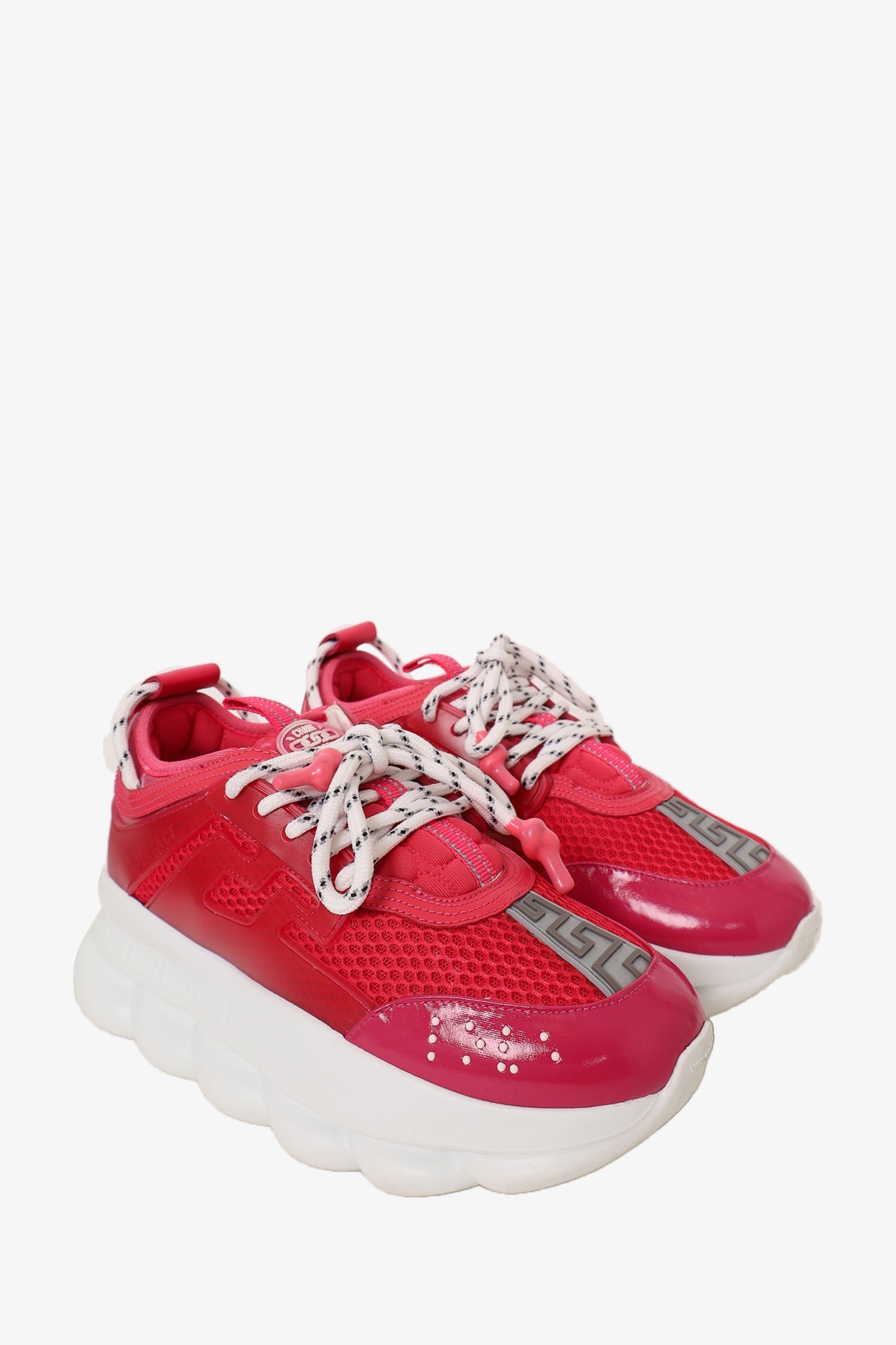 Versace x Chain Reaction Pink Sneakers Size 37.5