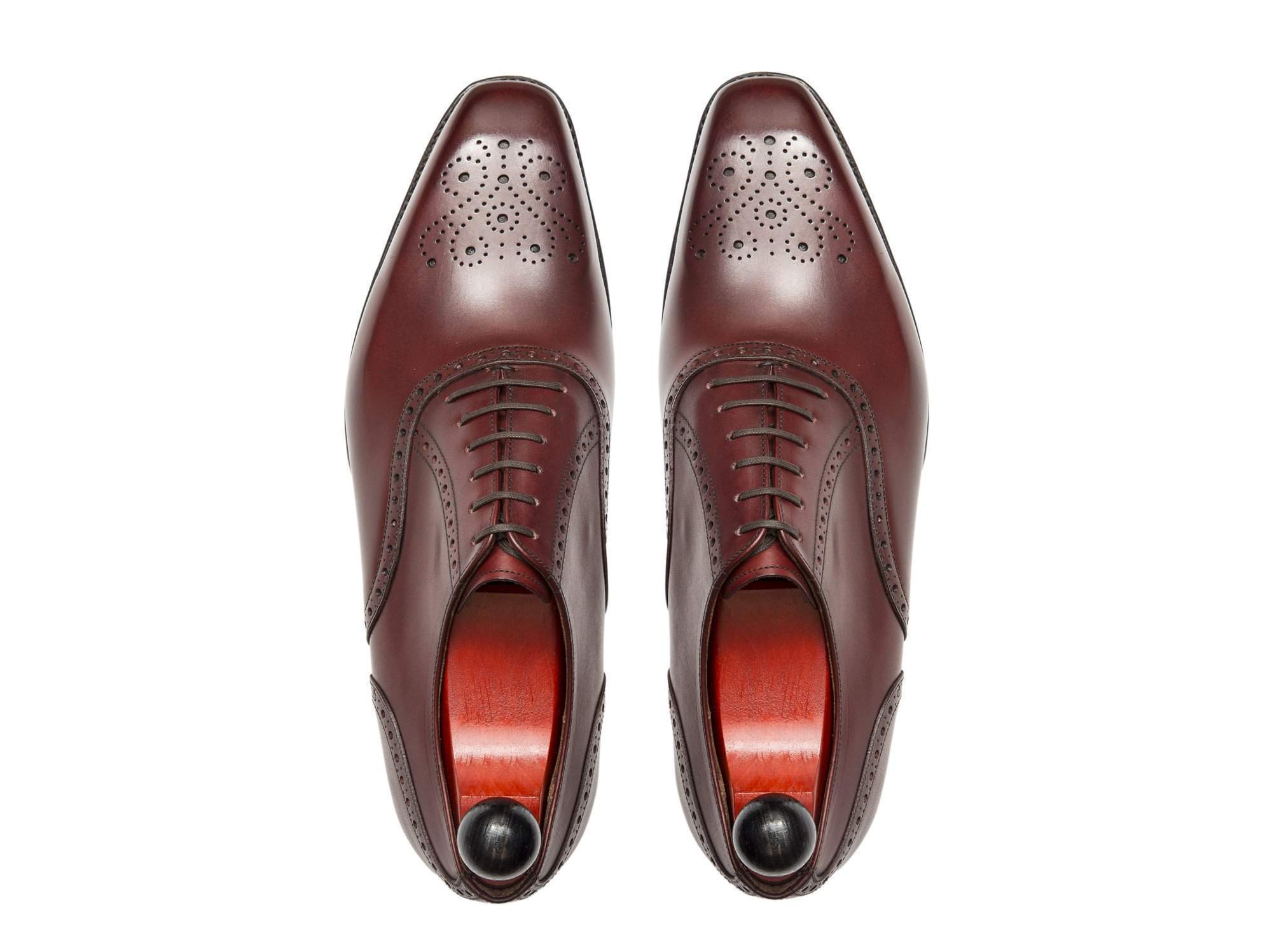 Wallingford - MTO - Burgundy Calf - MGF Last - Single Leather Sole