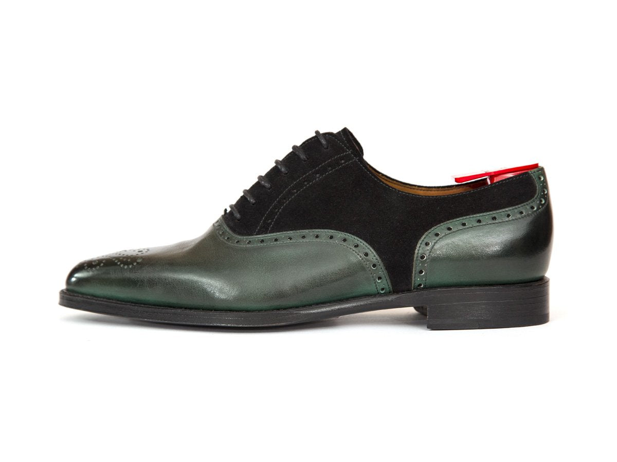 Wallingford - MTO - Shaded Green Calf / Black Suede - LPB Last - Single Leather Sole