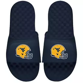 West Virginia Football Helmet ISlide Sandals