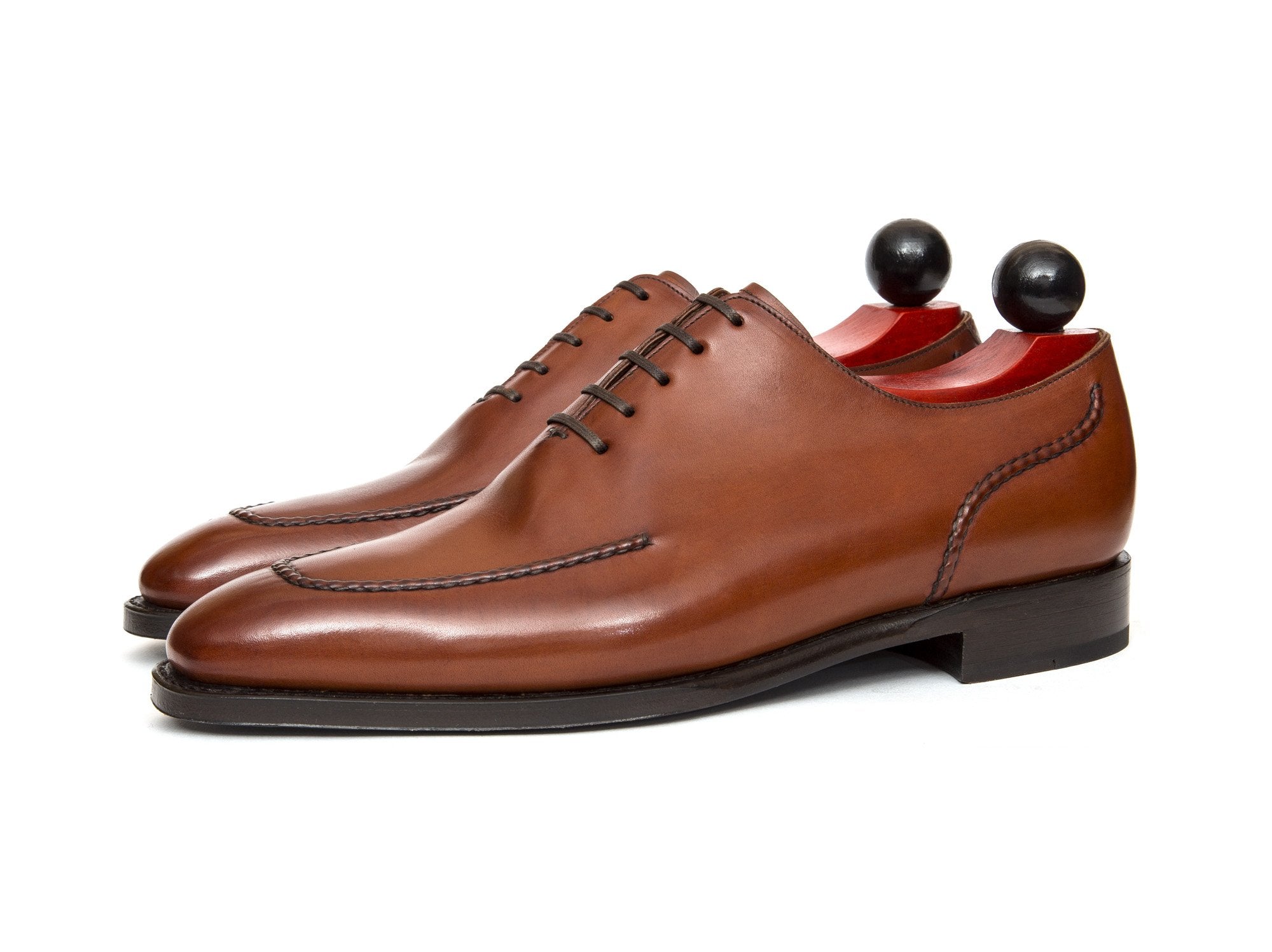 Whittier - MTO - Auburn Calf - LPB Last - Single Leather Sole