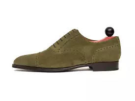 Windermere - MTO - Olive Suede - MGF Last - Single Leather Sole