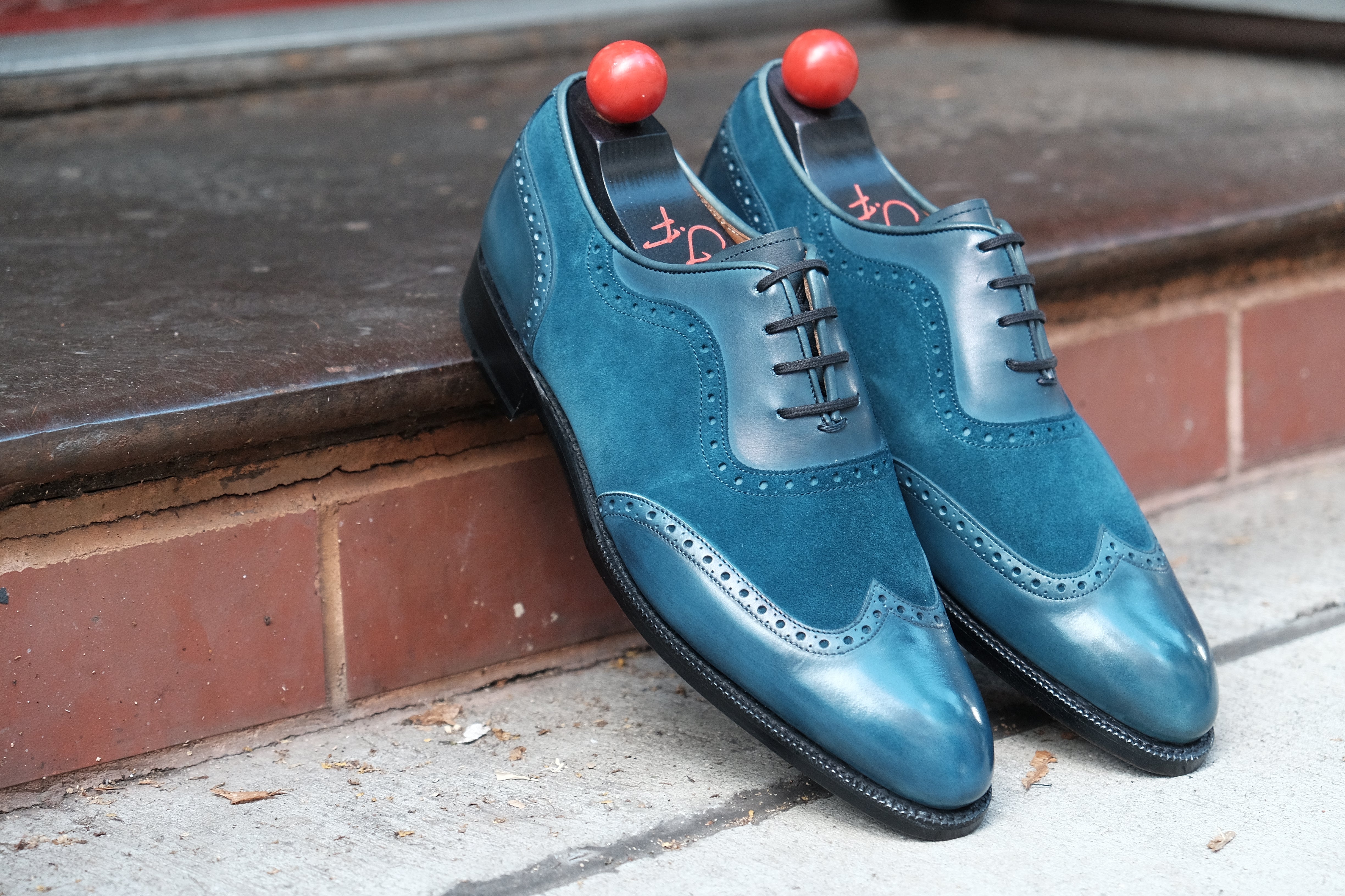 Yakima - MTO - Teal Calf / Teal Suede - SEA Last - Single Leather Sole