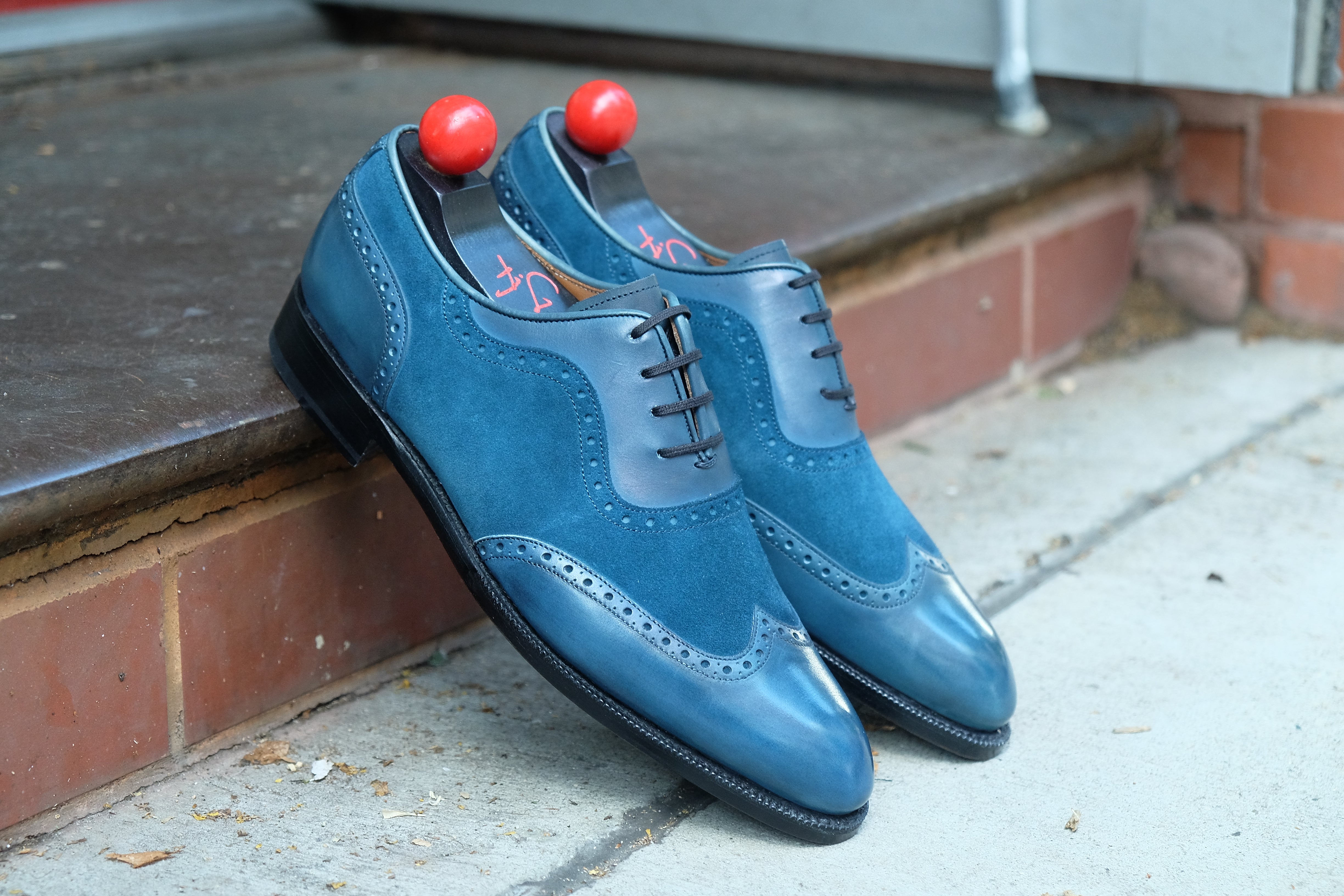 Yakima - MTO - Teal Calf / Teal Suede - SEA Last - Single Leather Sole